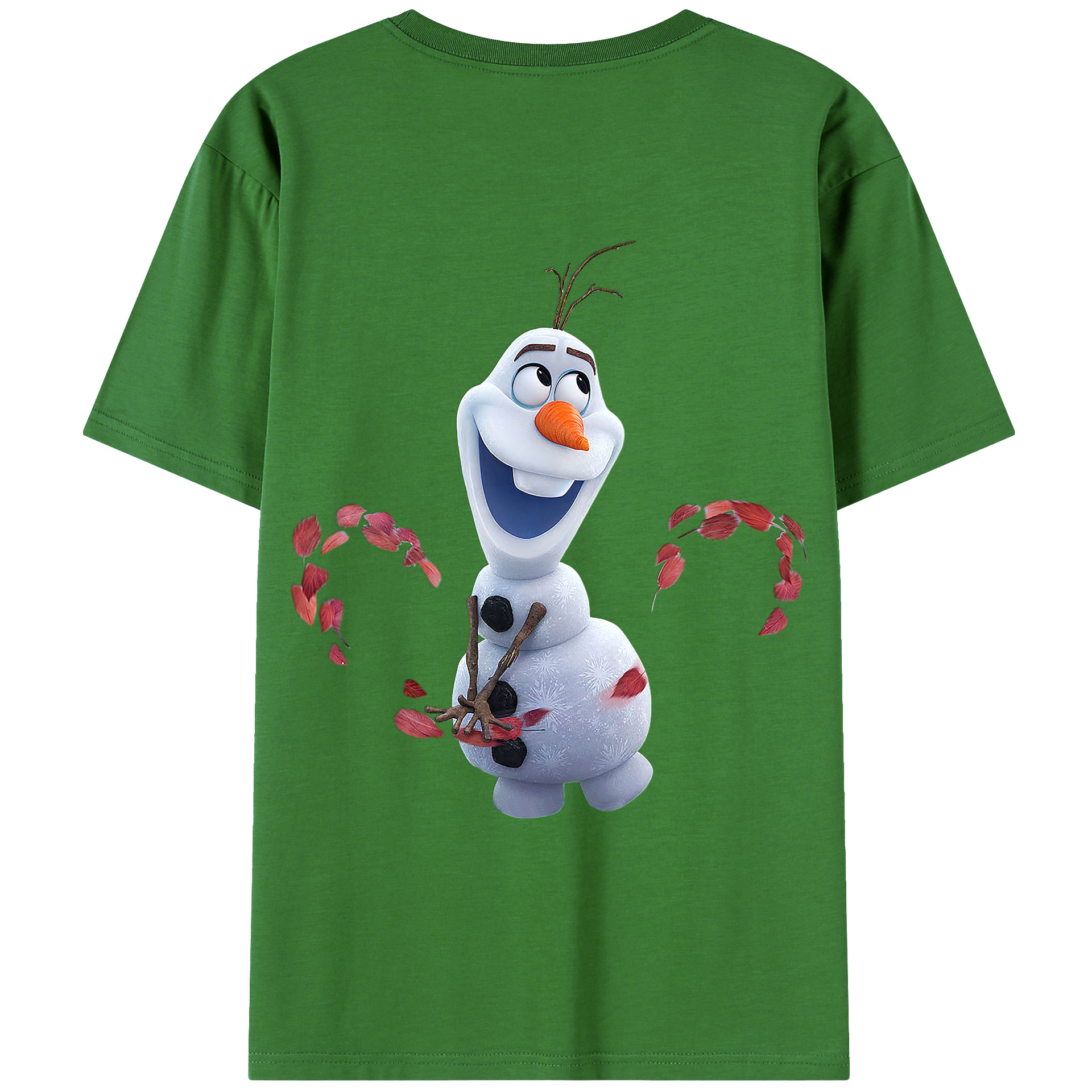 （画像用） アナと雪の女王 アンナ エルサ Frozen Anna Elsa レディース半袖Tシャツ(バックプリント)